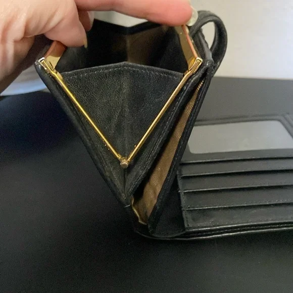 Vintage Coach Black Woven Leather Wallet - Picture 12 of 16